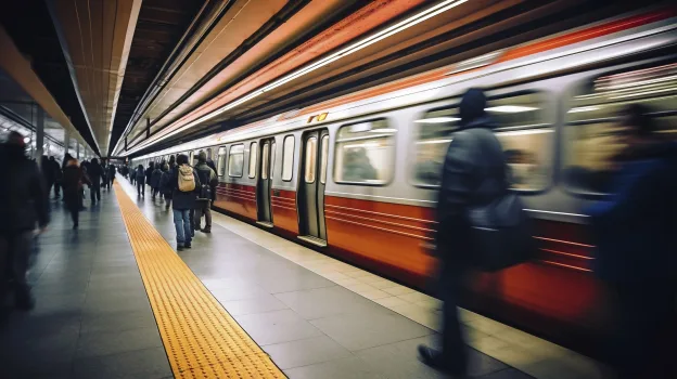 Gap filler PU aplicado em plataforma de metrô para vedação de espaços entre trem e estação