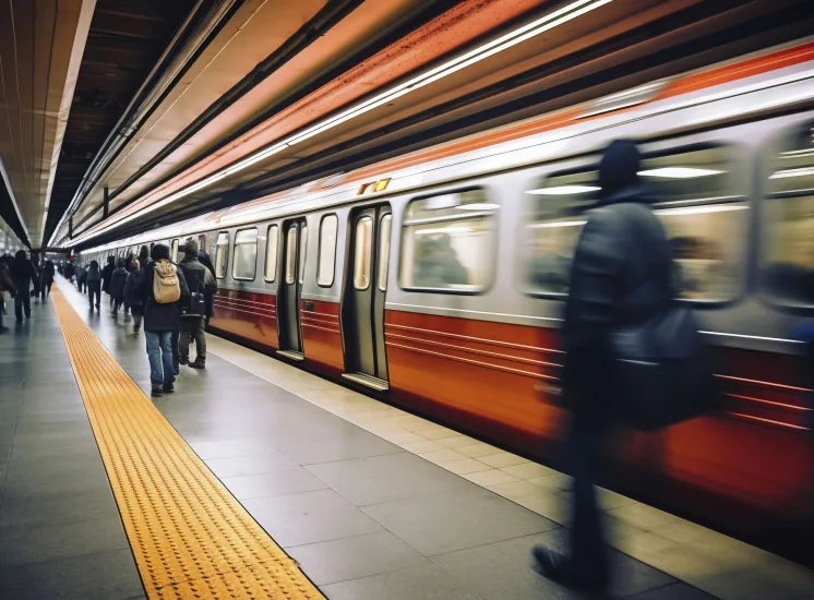 Gap filler PU aplicado em plataforma de metrô para vedação de espaços entre trem e estação